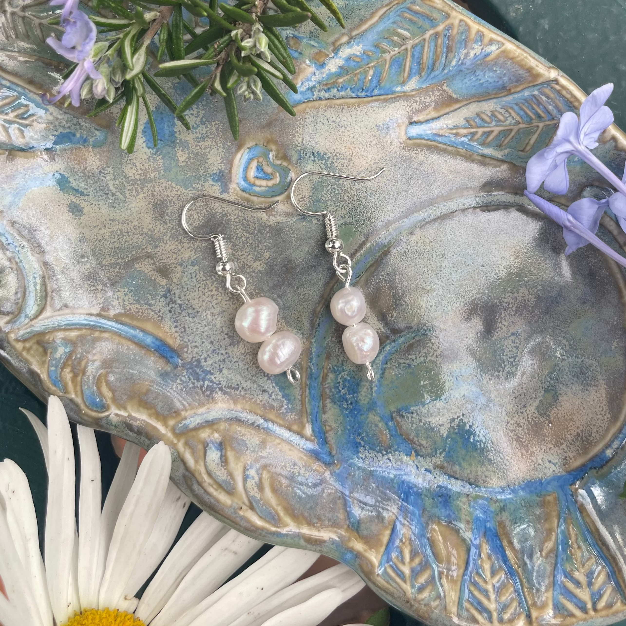 Freshwater Pearl Duo Earrings