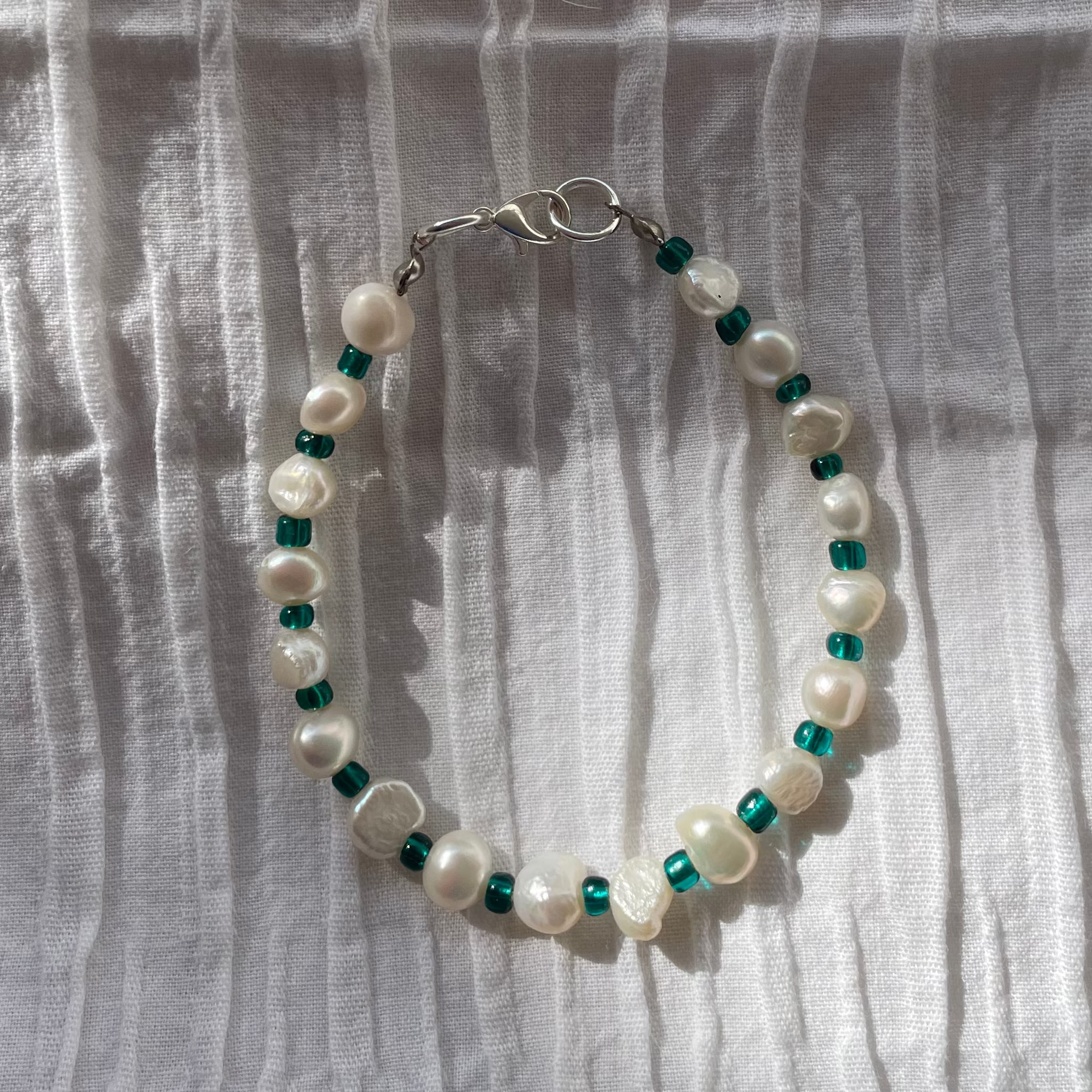 Freshwater and Glass Bracelet